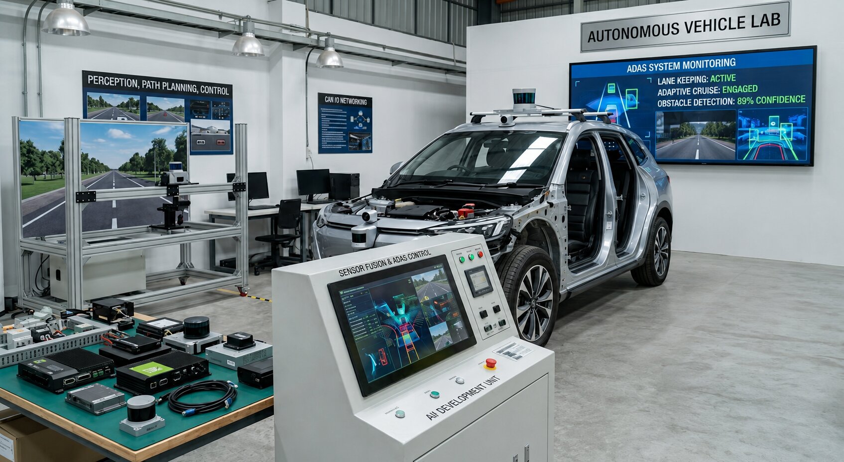 Development of Advanced Driver Assistance Systems for Modern Automotive and Autonomous Vehicle